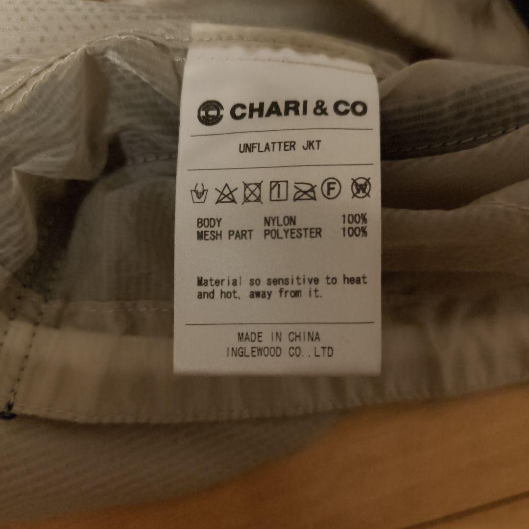 CHARI＆CO　ナイロンハーフジップパーカー