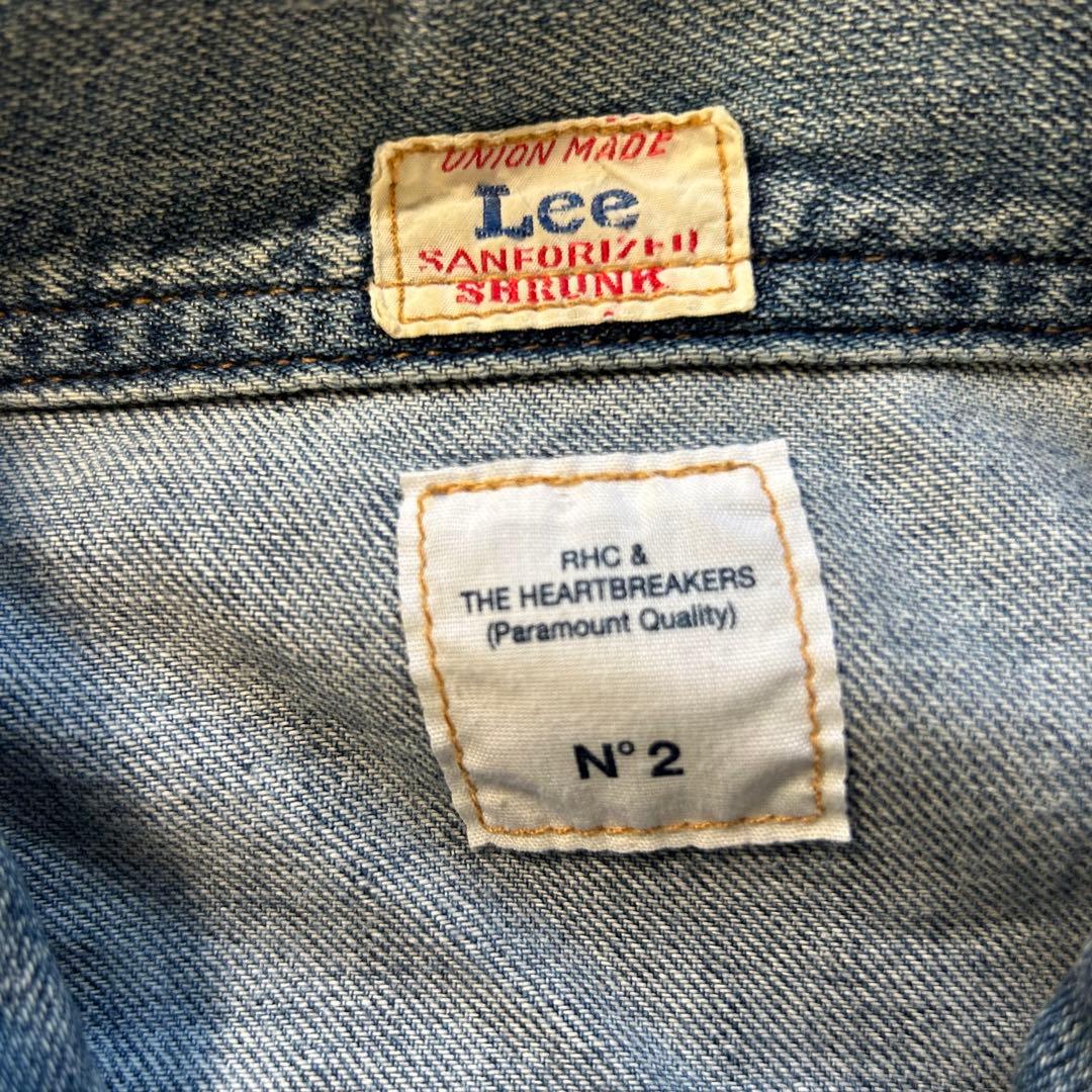 Lee × Ronharman × BEDWIN デニムジャケット　ダメージ加工