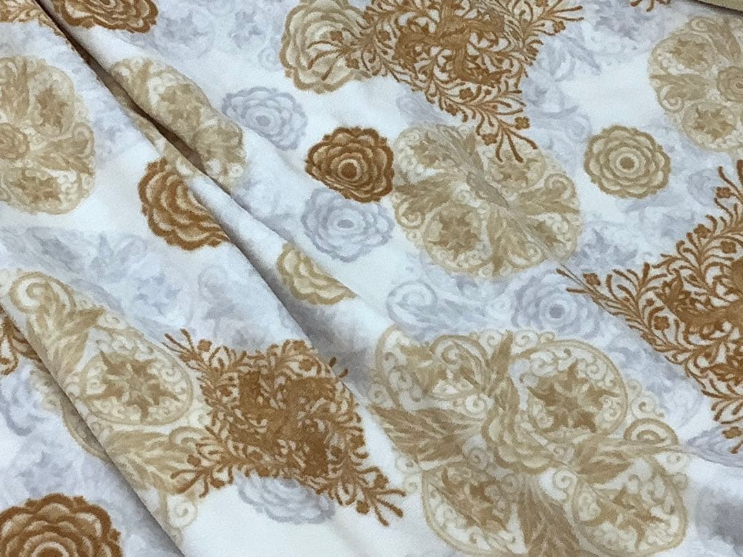 訳あり！V&A 高級柔らか綿毛布　ウイリアムモリス　シングル日本製メーカー品