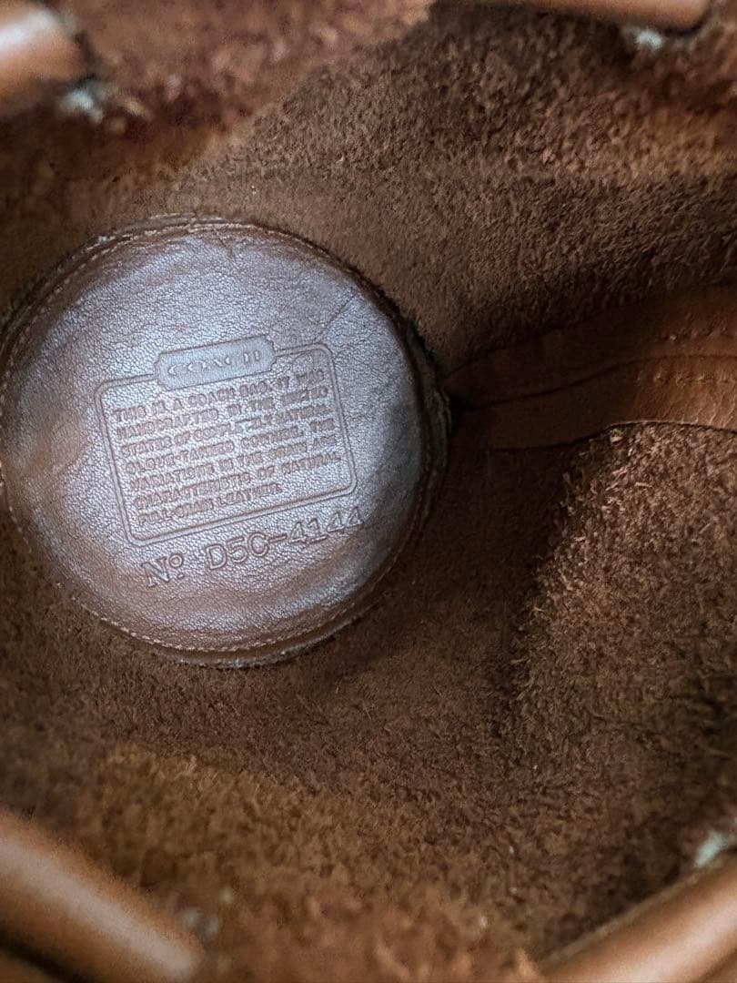 OLD COACH レザーショルダー USA ブラウン