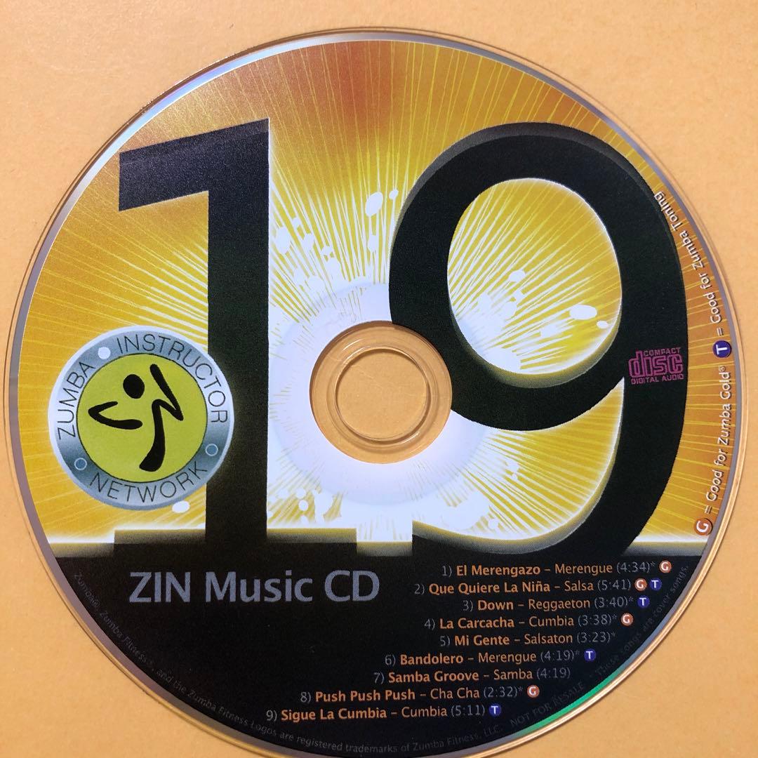 ZUMBA ZIN19 CDとDVD