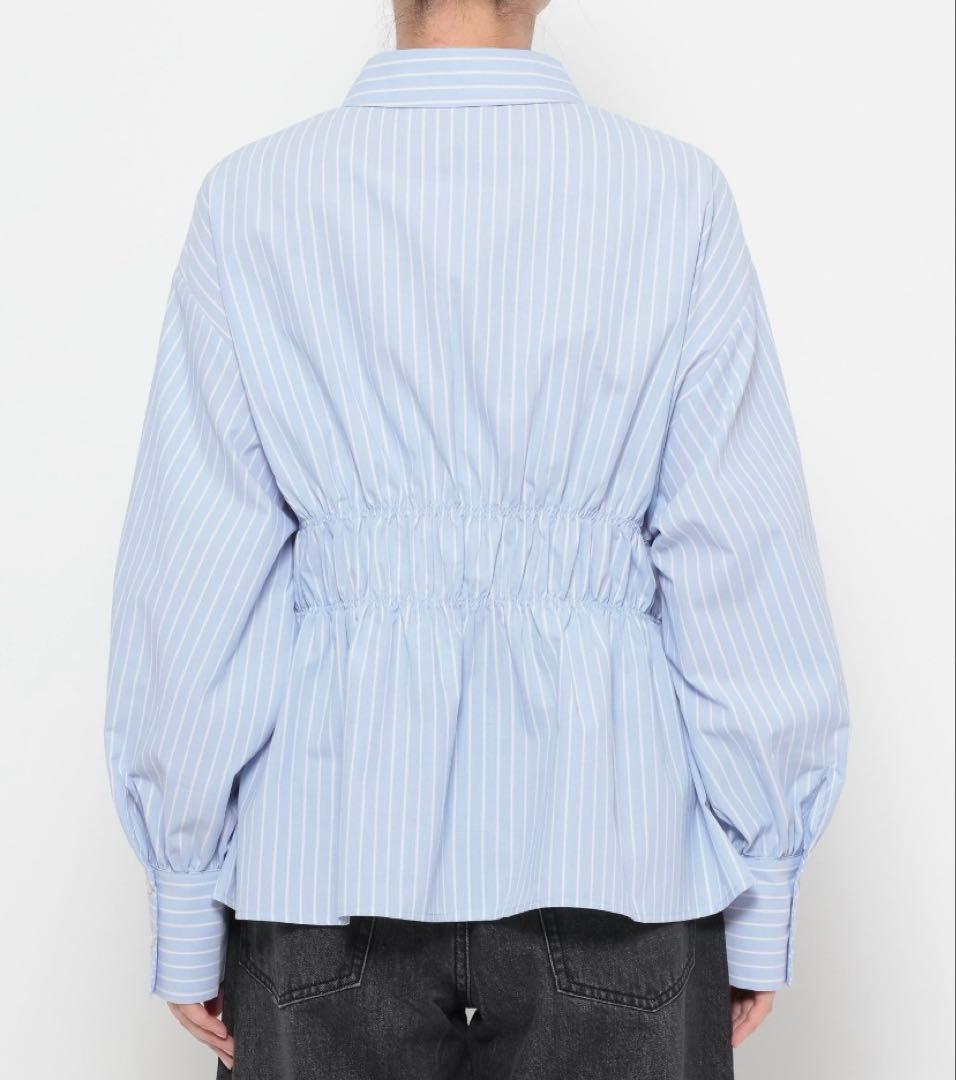 【新品】ローリーズファーム　ストライプシャーリングシャツ