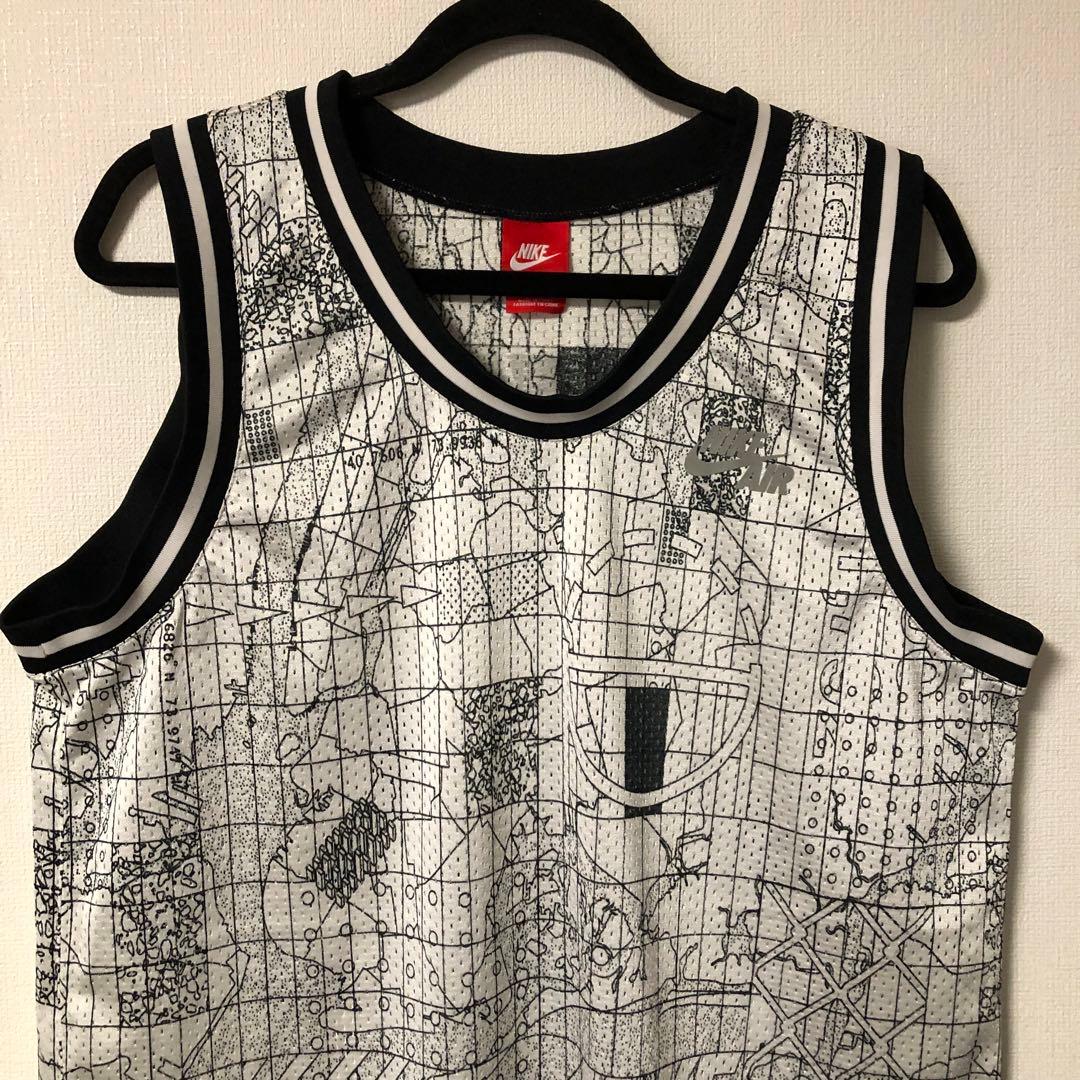 NIKE AIR ASGRETRO JERSEY M ポリエステル　WHT 総柄