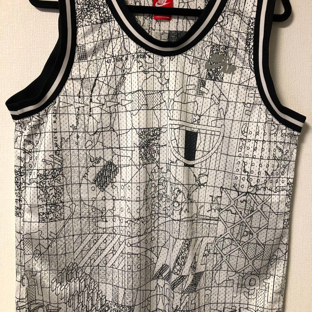 NIKE AIR ASGRETRO JERSEY M ポリエステル　WHT 総柄
