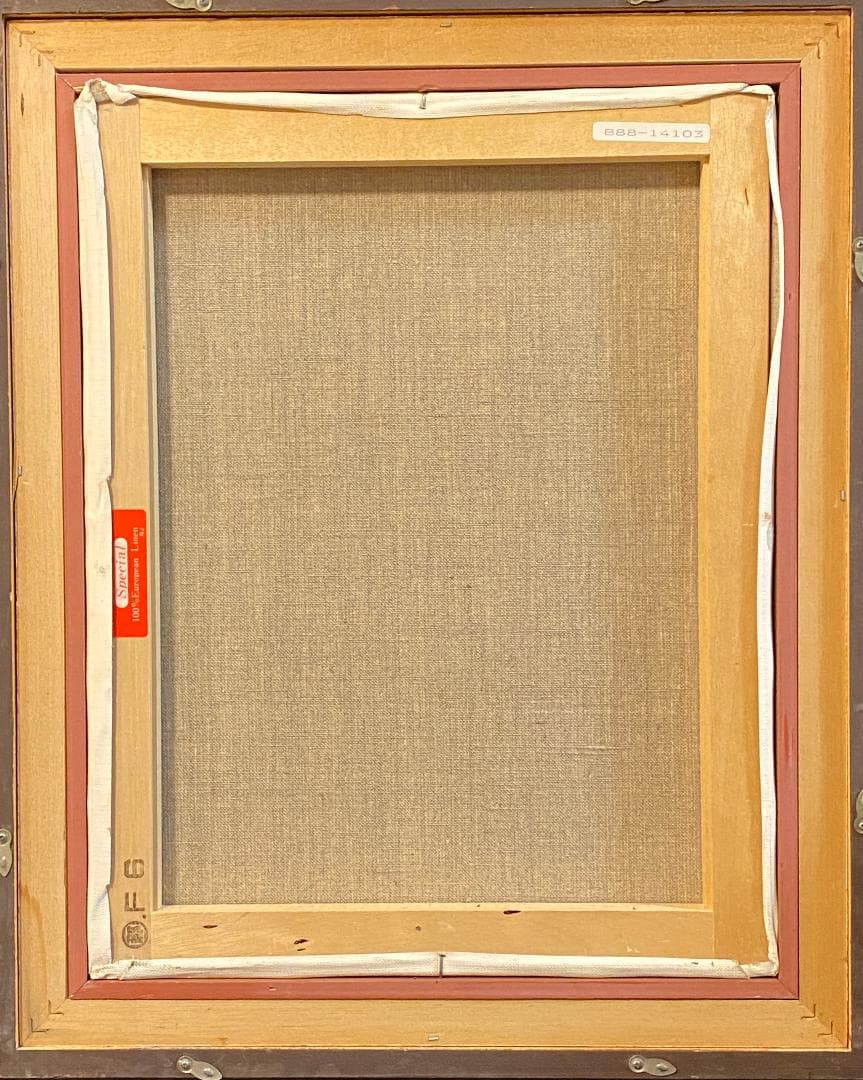 「真作」森下一夫　風景画　油彩画　額装　サイン有り　F6号