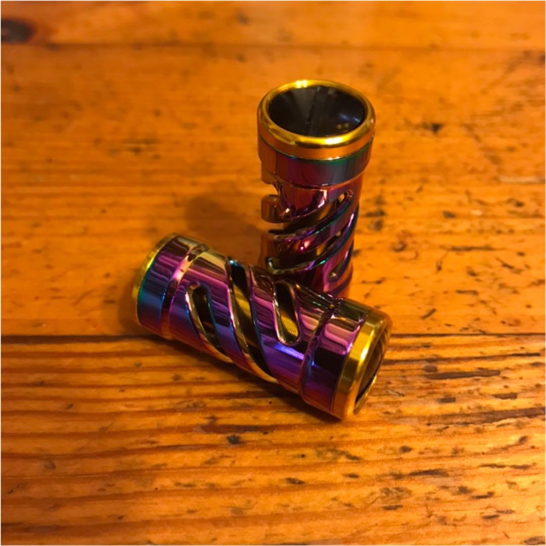 オーロラ✴︎4mm厚90mm✴︎アブ.ダイワ用カスタムストレートハンドル