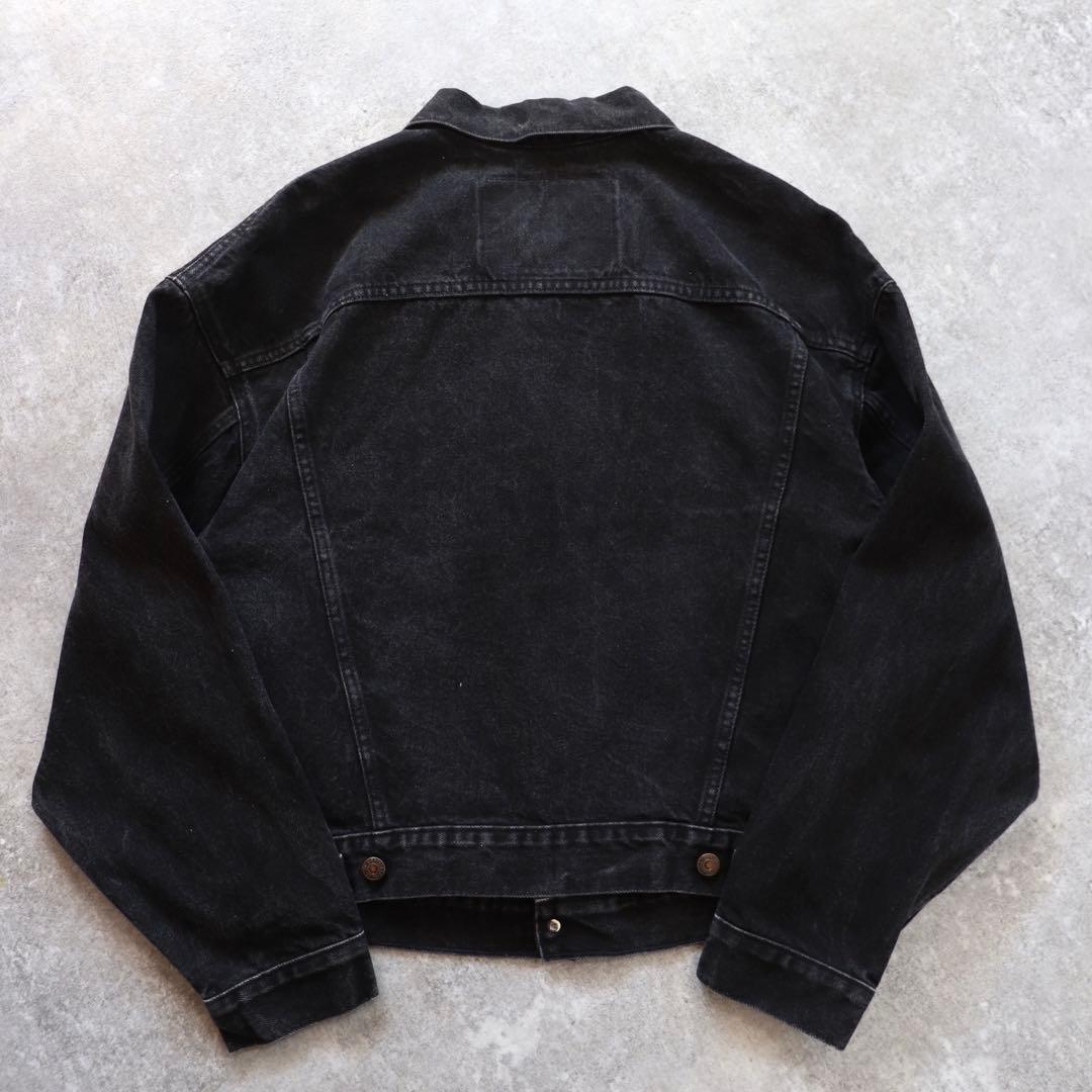90s USA製 70598 Levi'sリーバイス ブラックデニムジャケット