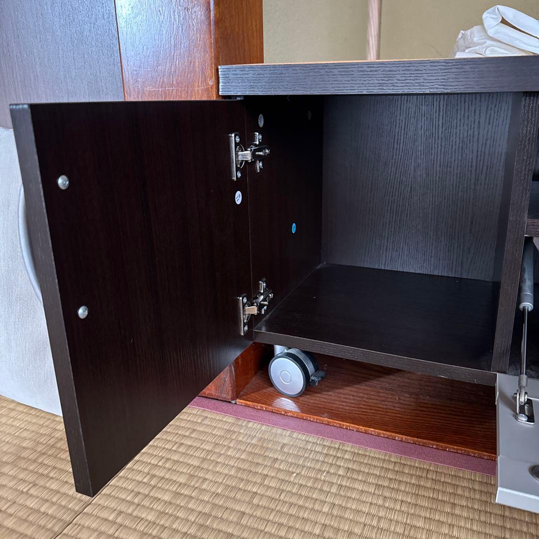 ダークブラウン テレビボード 引き出し付き