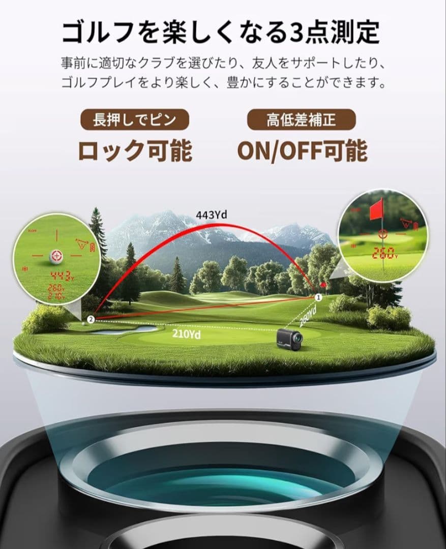 【新品】未開封 SILLAID ゴルフレーザー距離計 mini VM2 ブラック