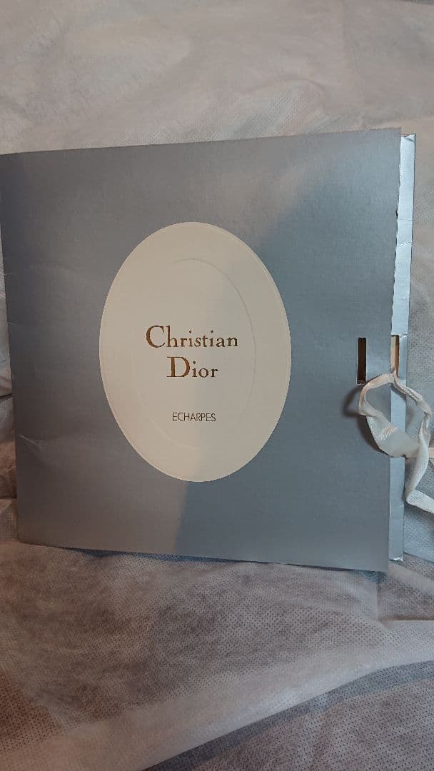 Christian Dior シルクスカーフ ワインレッド