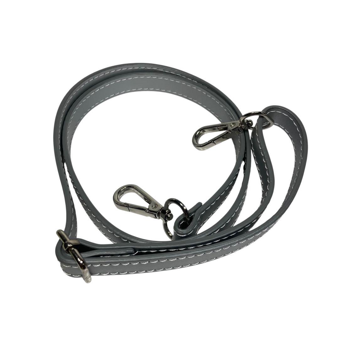 デプレ トゥモローランド 2way バニティバッグ レザー 円柱形 シルバー