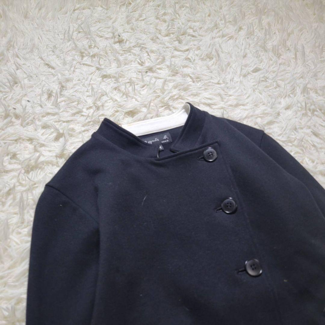 美品☆アニエスベー　フィフル　ジャケット　ライダース　黒　T1　スタンドカラー