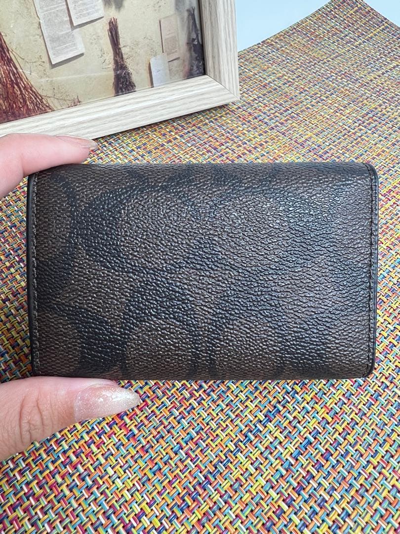 おーちゃん ✨極美品✨COACH コーチ　５連キーケース　シグネチャー