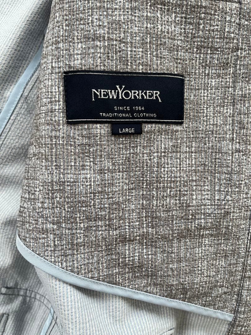 ★未使用★NEWYORKER グレー ジャケット★夏向き
