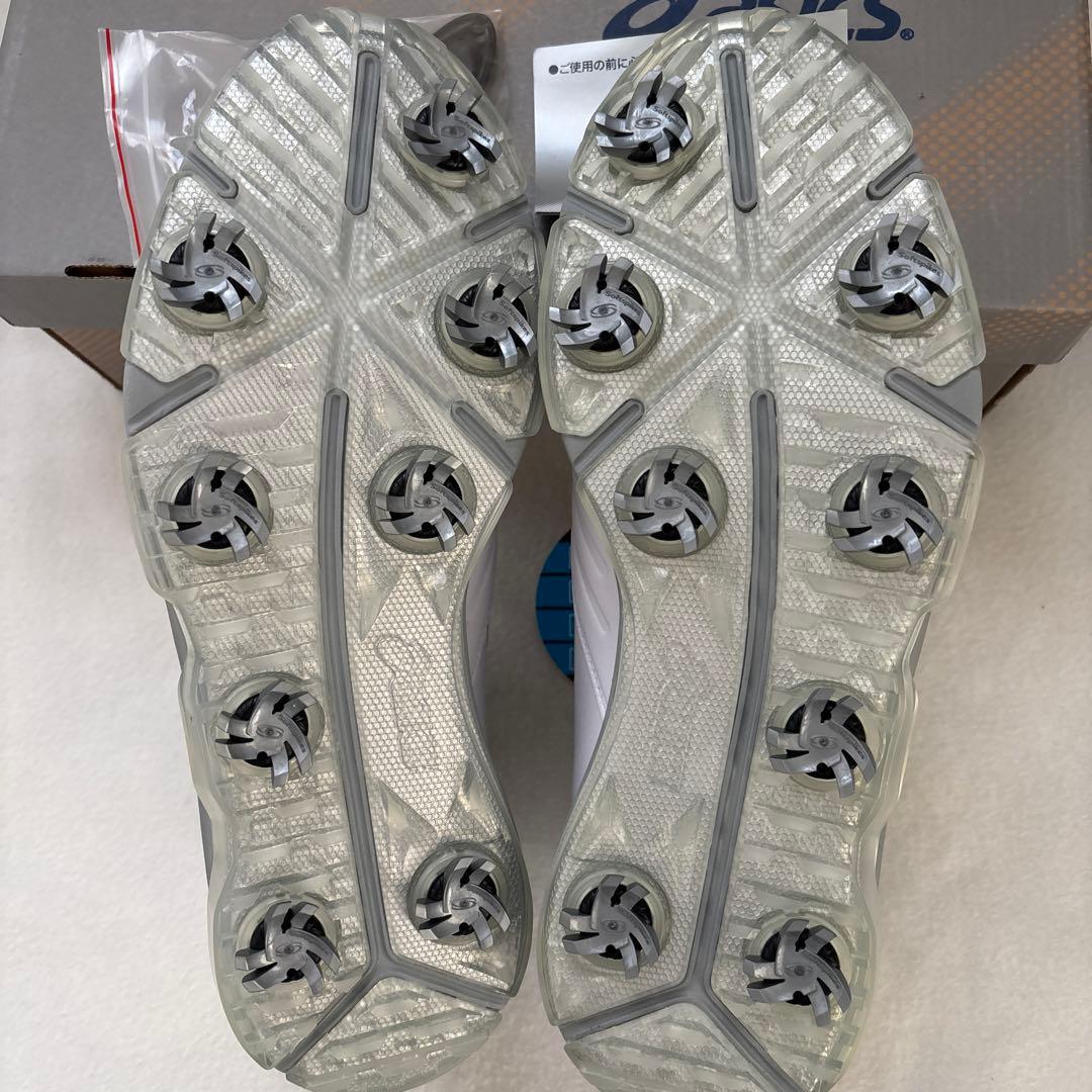 ASICS ダイヤル式ゴルフシューズ ホワイト　27.5cm