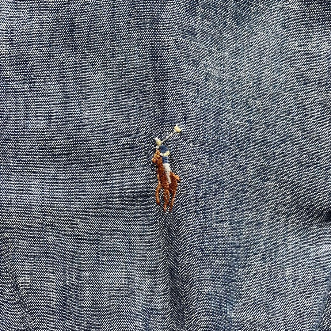 現行　POLO RALPHLAUREN シャンブレーシャツワンピース ベルト付