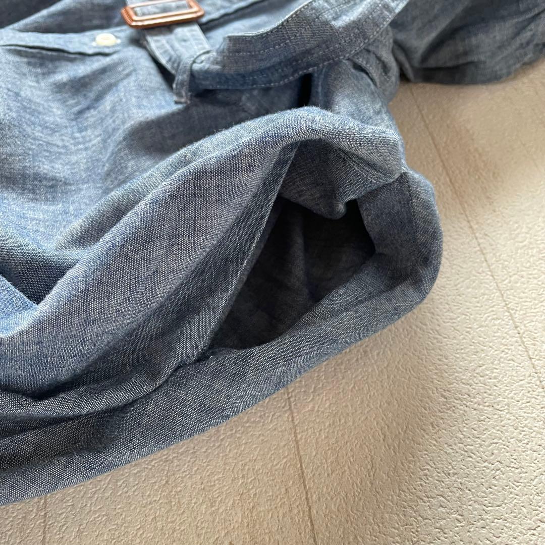 現行　POLO RALPHLAUREN シャンブレーシャツワンピース ベルト付