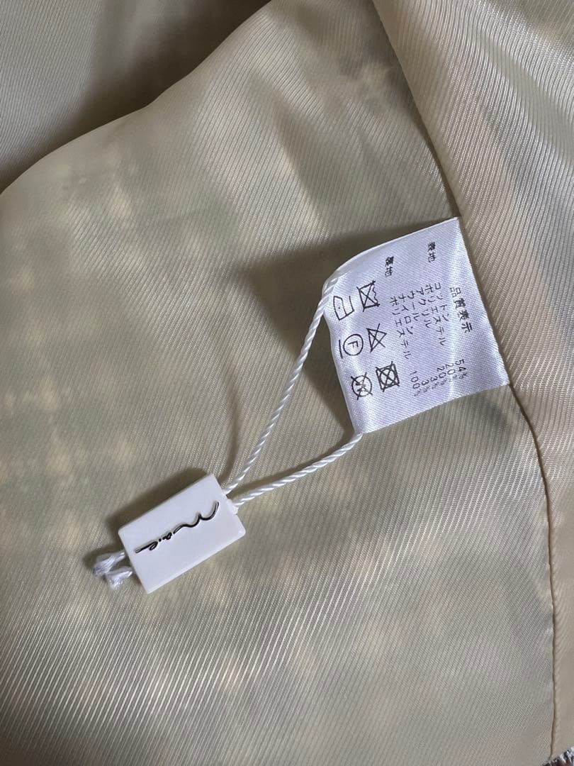 【Na.e】ナエ Novel TWEED Vestツイード アイボリ ー