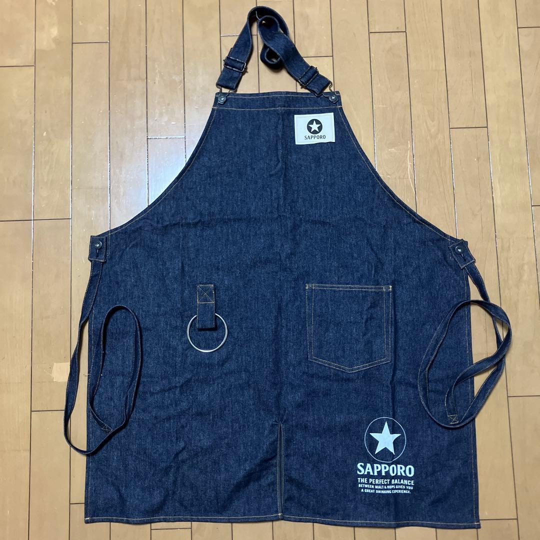 新品　サッポロ　デニムエプロン