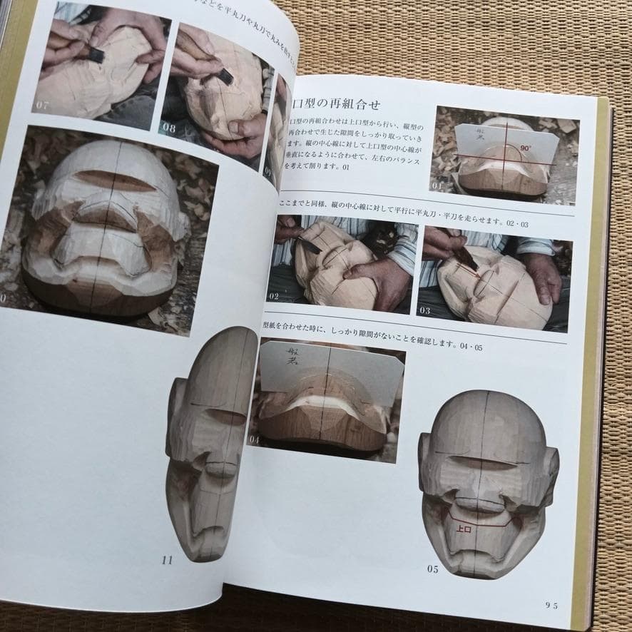 般若面を打つ -原寸型紙と詳細なプロセス写真で学ぶ 　倉林 朗