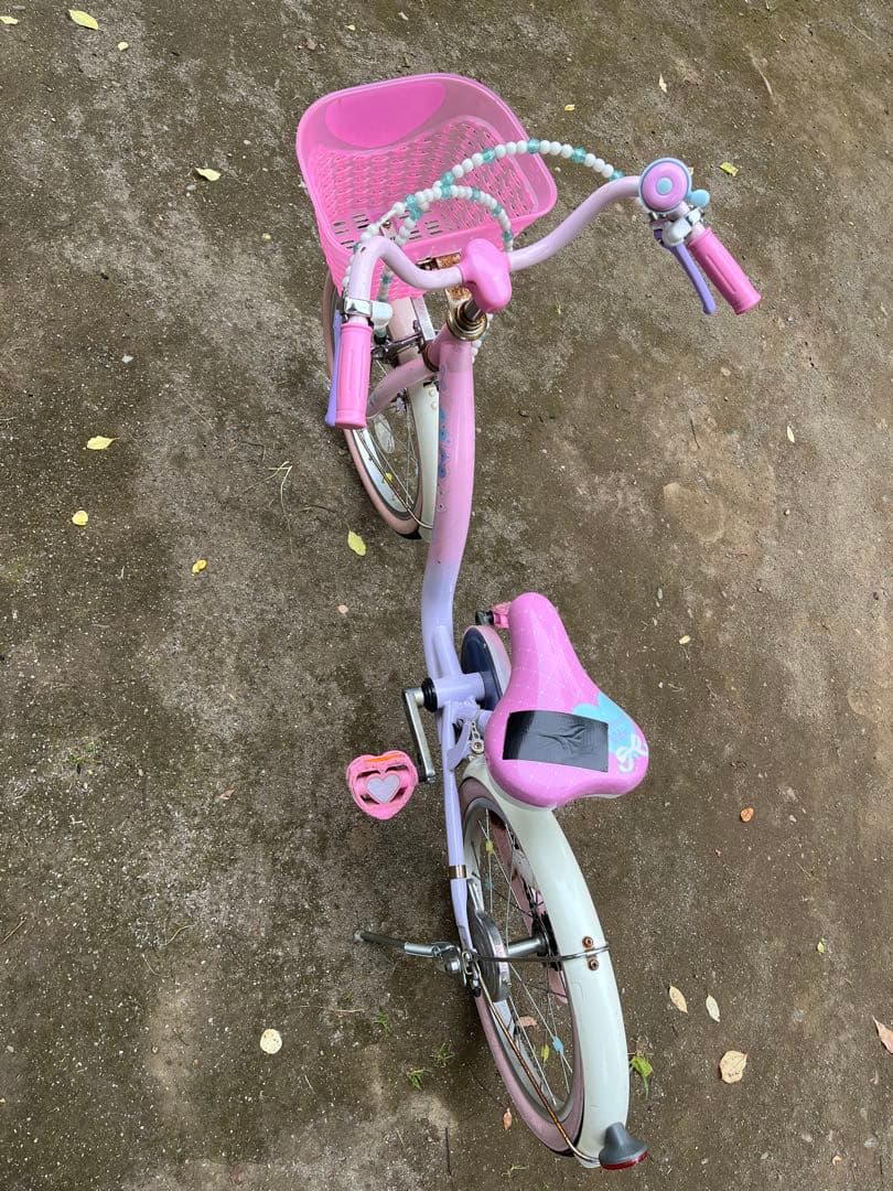 【6/18まで出品】幼児用自転車 ピンク プリンセス 18インチ　ヘルメット付き