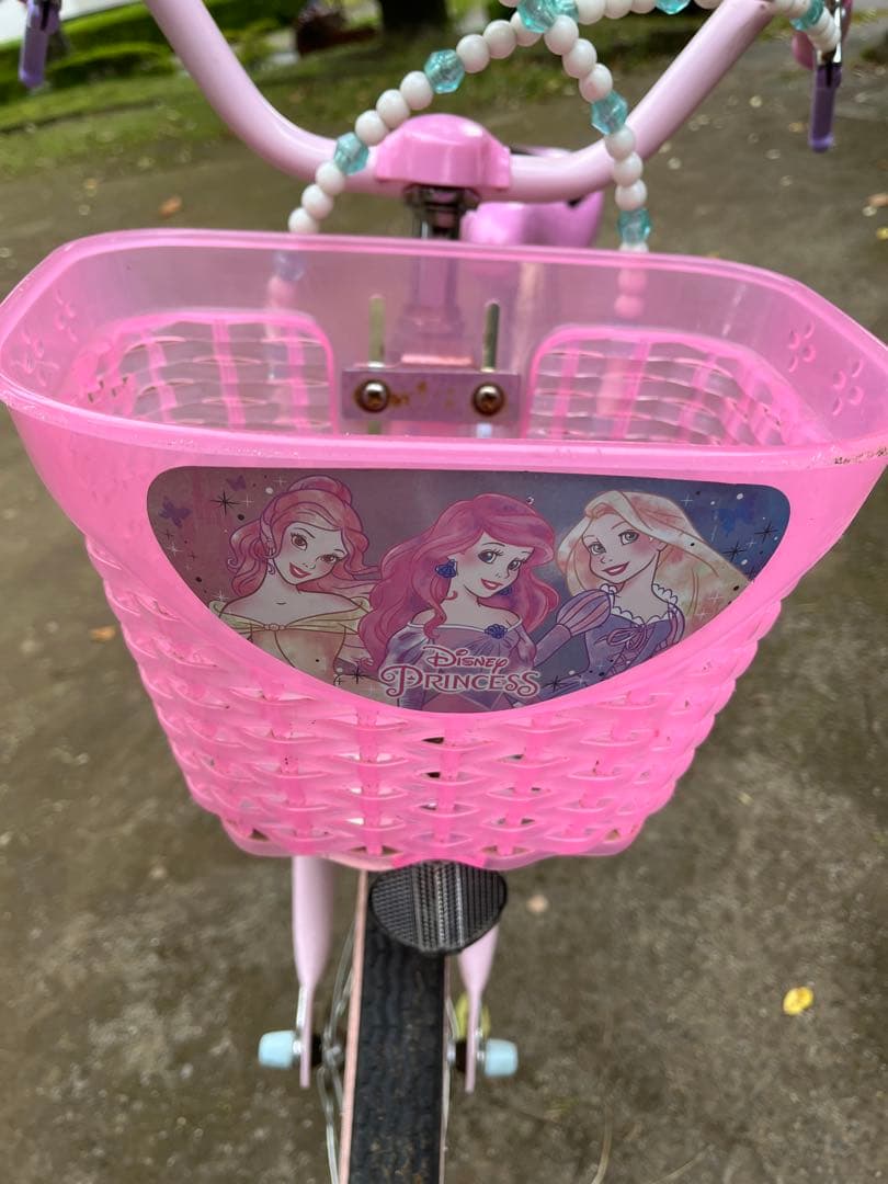 【6/18まで出品】幼児用自転車 ピンク プリンセス 18インチ　ヘルメット付き