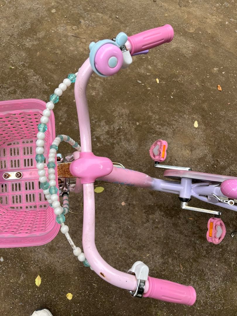 【6/18まで出品】幼児用自転車 ピンク プリンセス 18インチ　ヘルメット付き