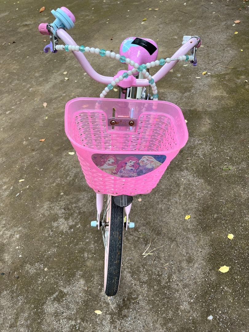 【6/18まで出品】幼児用自転車 ピンク プリンセス 18インチ　ヘルメット付き