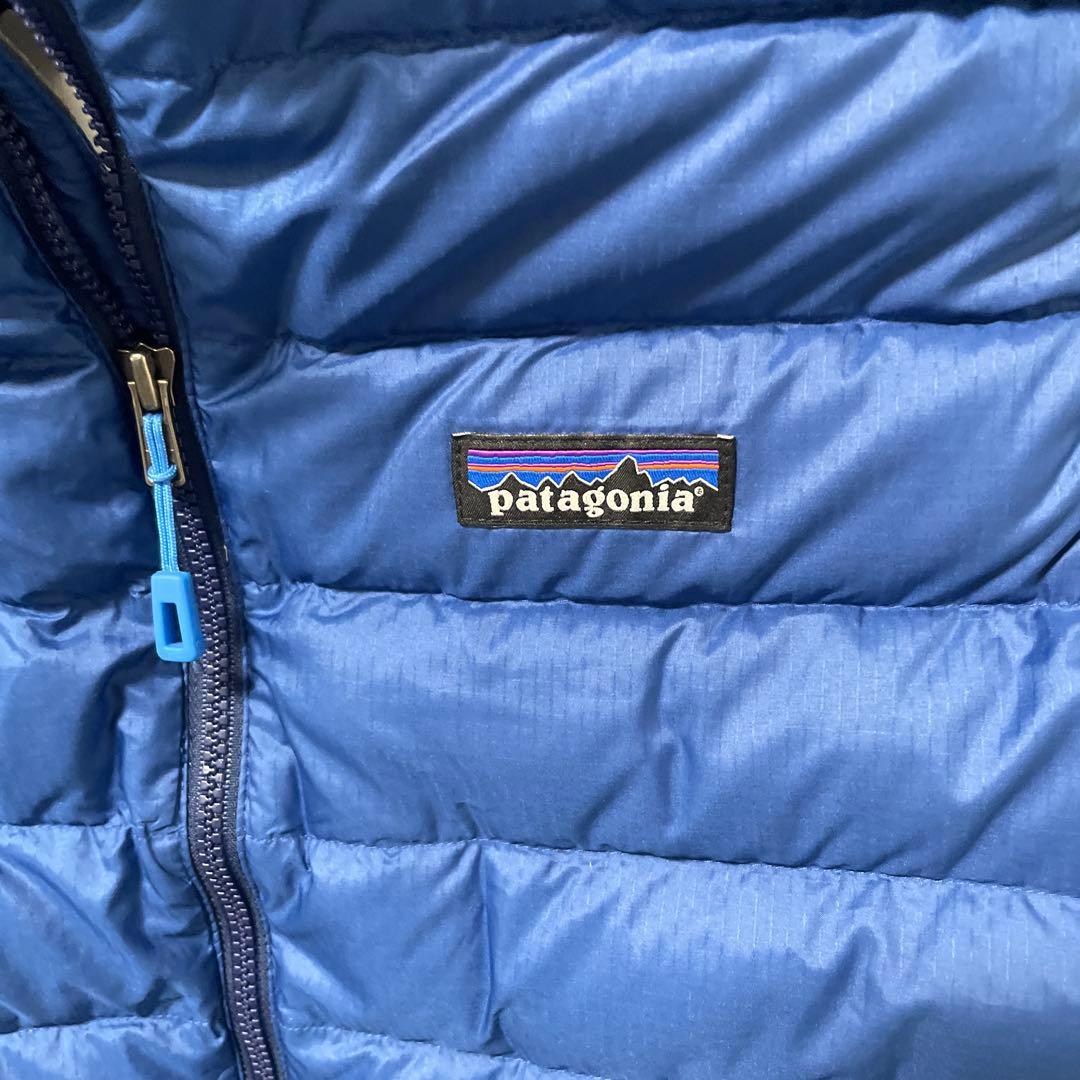 patagonia ダウンベスト XS 青