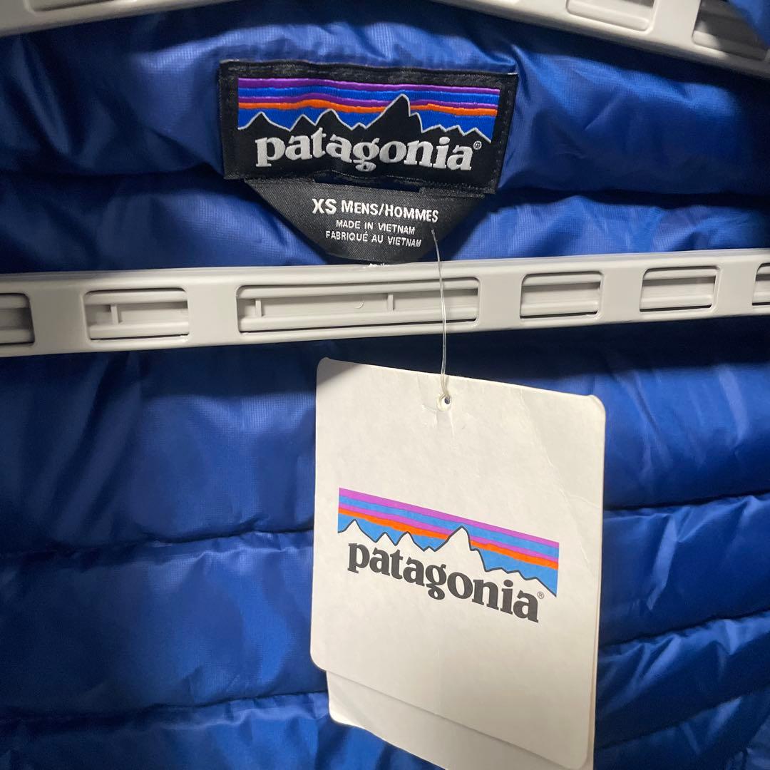 patagonia ダウンベスト XS 青