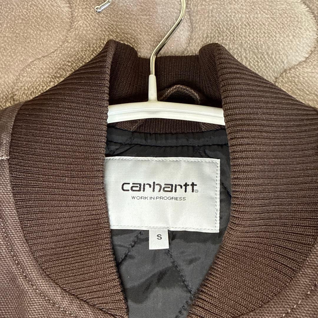 Carhartt ダークブラウン ダック地ベスト