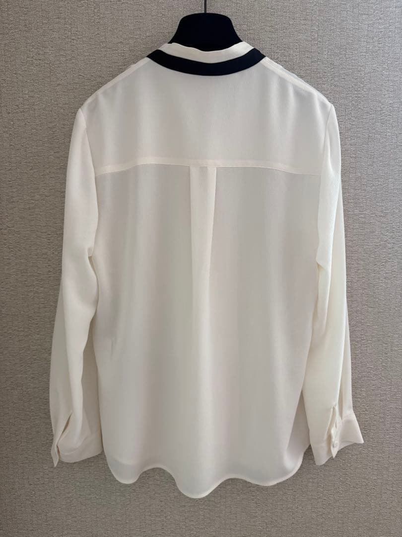 ANAYI ジョーゼットハイショクタイブラウスシャツ