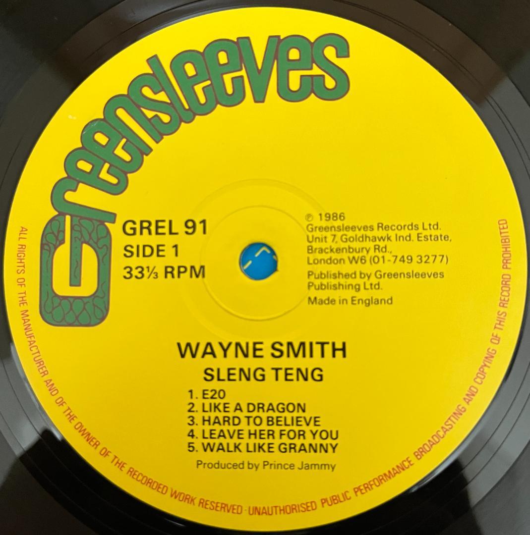 LP WAYNE SMITH SLENG TENG 1986年リリース