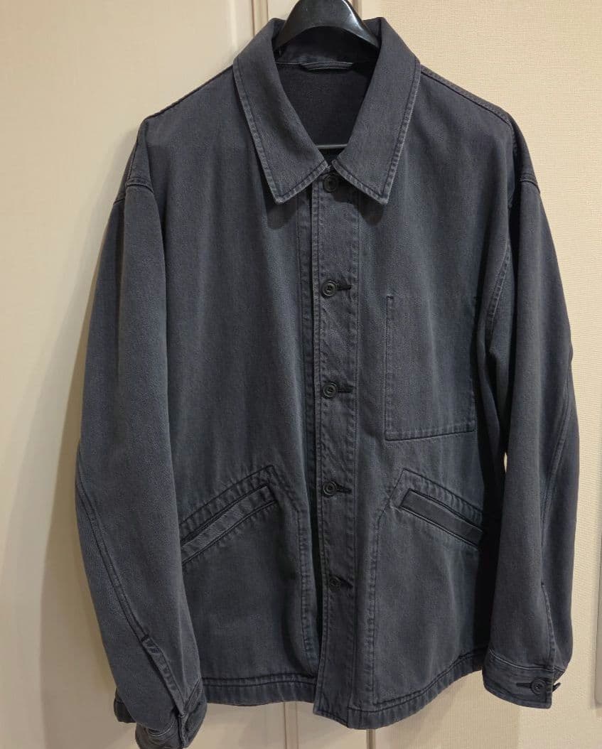 ユニクロU オーバーサイズカラーデニムジャケットXL グレー 25AW