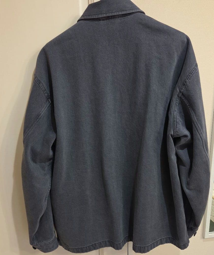ユニクロU オーバーサイズカラーデニムジャケットXL グレー 25AW
