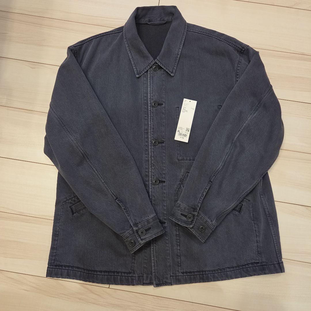 ユニクロU オーバーサイズカラーデニムジャケットXL グレー 25AW