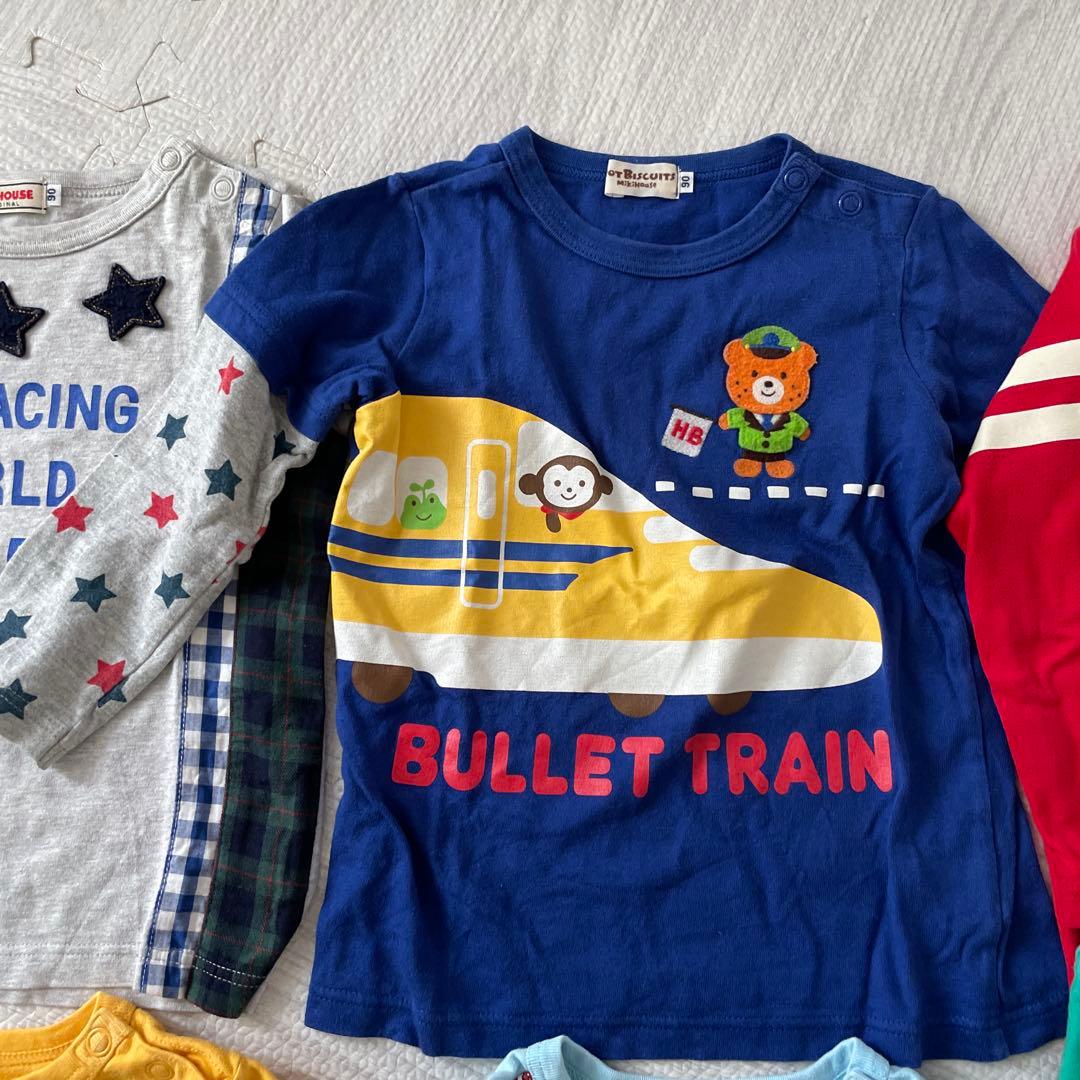 ミキハウス ホットビスケッツ9枚セット　男の子　長袖Tシャツ 90cm