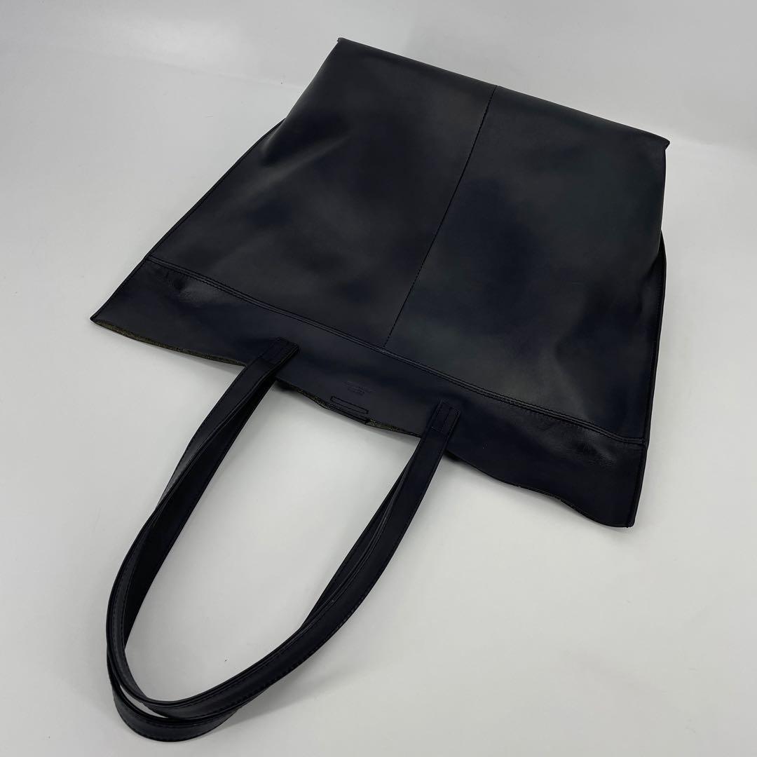☆新品同様☆MEN'S BIGI☆SEEKER☆レザートートバッグ☆本革☆黒