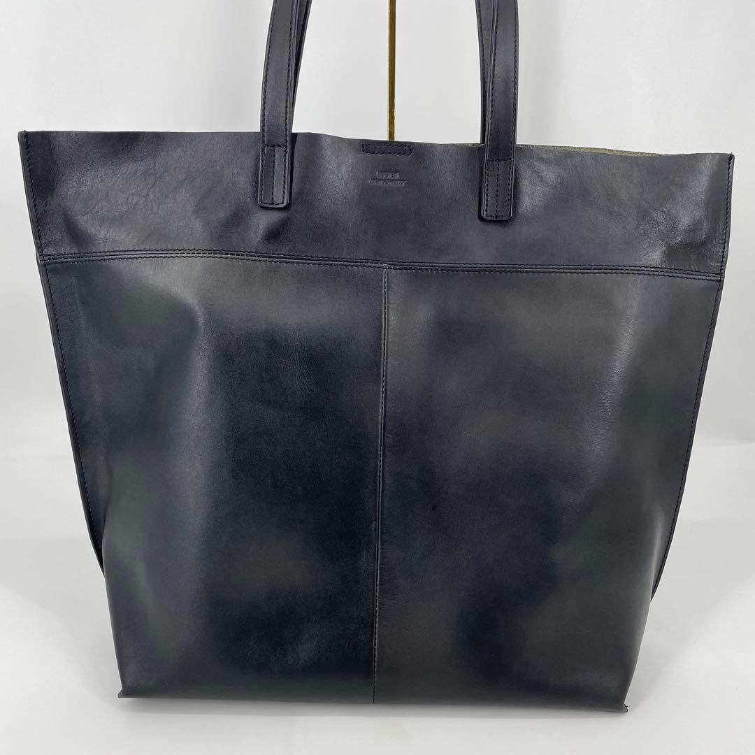 ☆新品同様☆MEN'S BIGI☆SEEKER☆レザートートバッグ☆本革☆黒