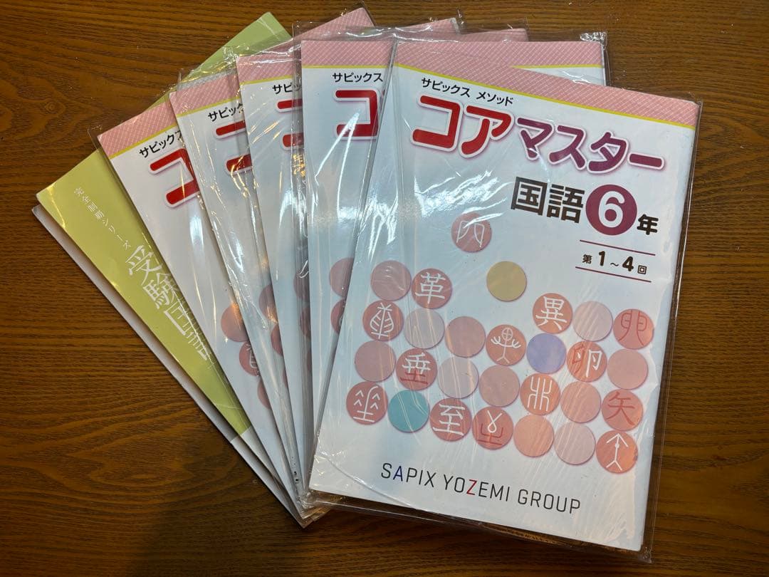 名進研　SAPIX コアマスター 6年生　4教科　1年分（24回）＋完全制覇＋他