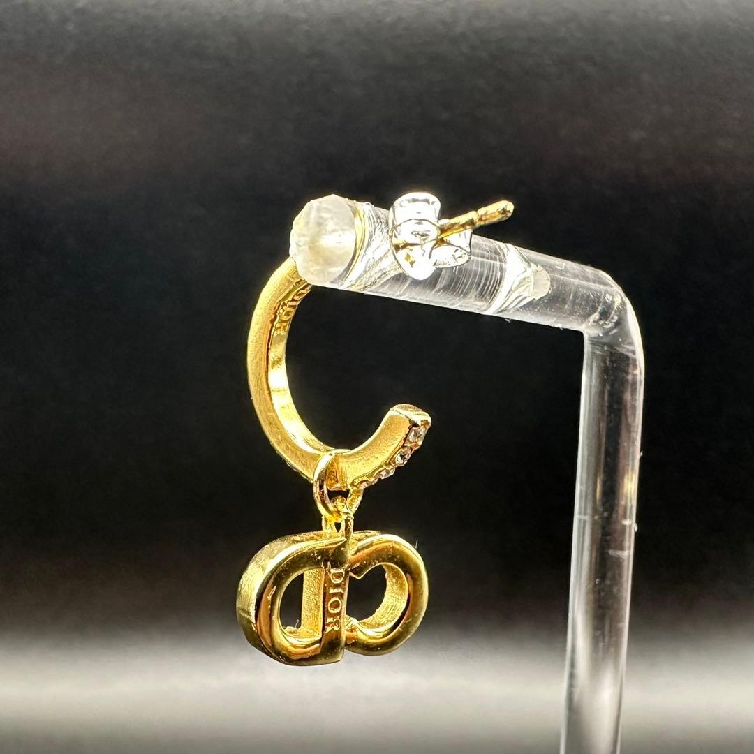 極美品✨　Dior　ピアス　CD ロゴ　ラインストーン　希少　刻印　1393
