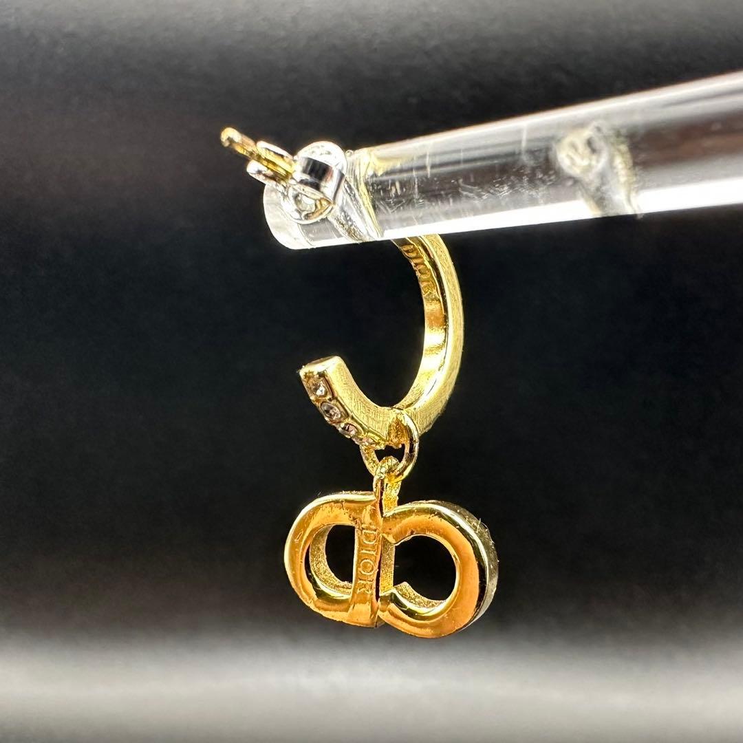 極美品✨　Dior　ピアス　CD ロゴ　ラインストーン　希少　刻印　1393