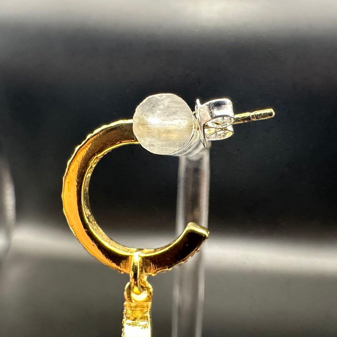 極美品✨　Dior　ピアス　CD ロゴ　ラインストーン　希少　刻印　1393