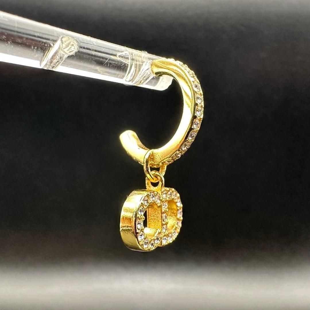 極美品✨　Dior　ピアス　CD ロゴ　ラインストーン　希少　刻印　1393