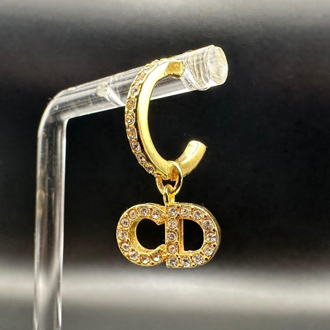 極美品✨　Dior　ピアス　CD ロゴ　ラインストーン　希少　刻印　1393
