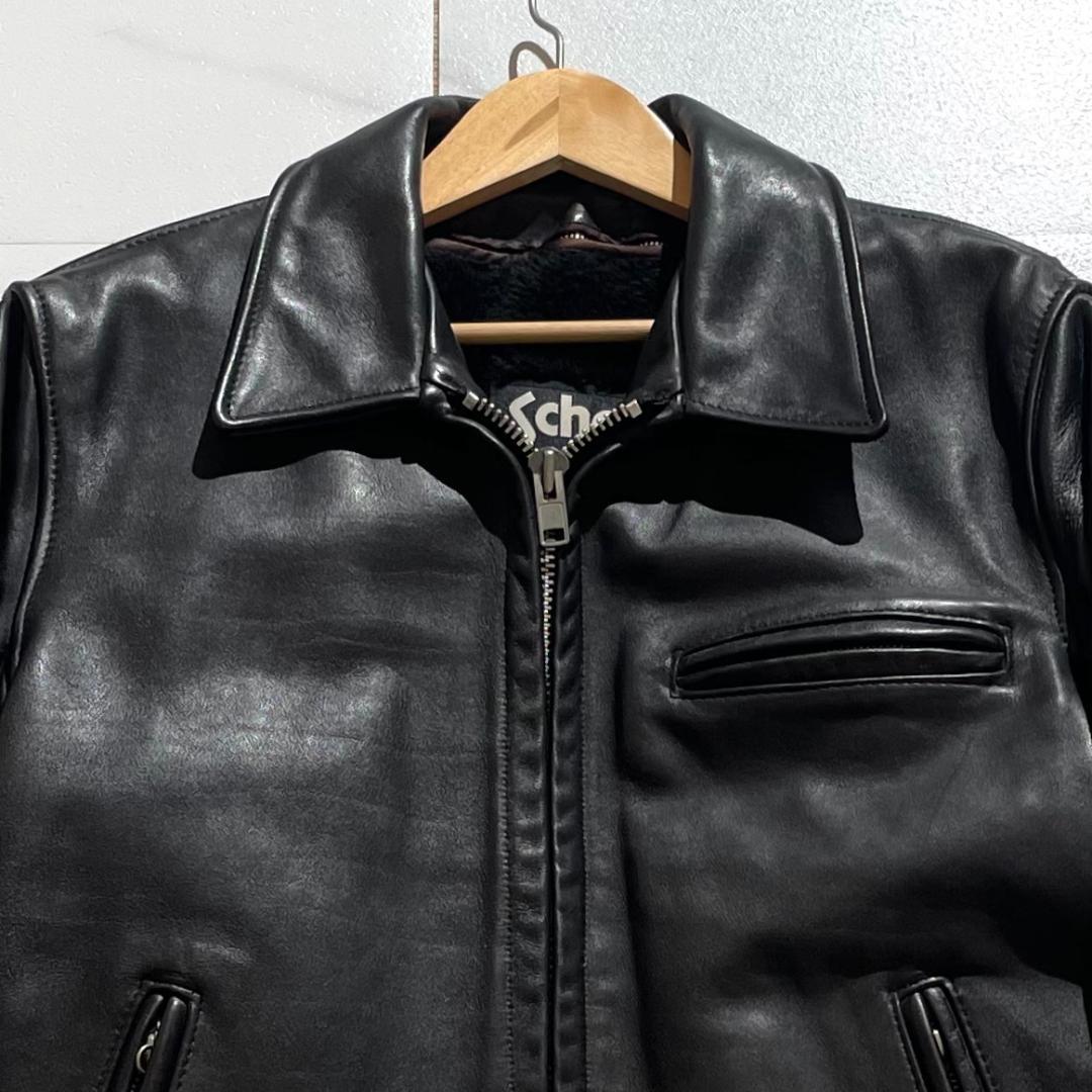 【美品/ボアライナー付き】SCHOTT ショット レザージャケット 黒 38