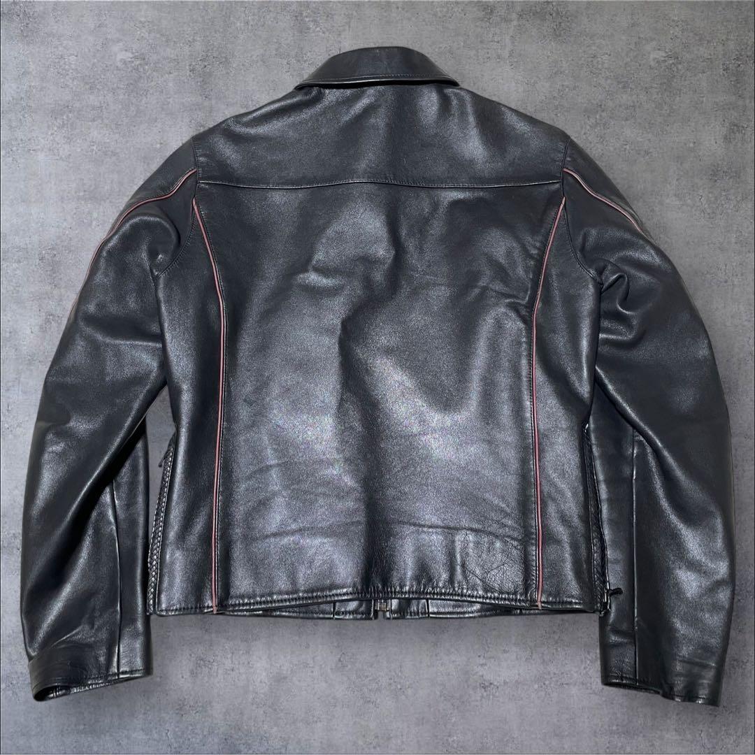 R.J.B フラットヘッド 定価25万 ラムレザー ライダーズ ジャケット 羊革