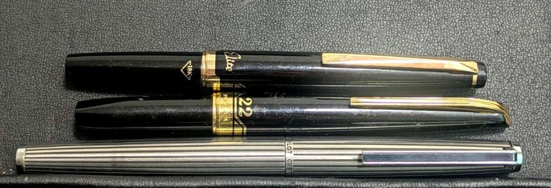PILOT PLATINUM万年筆セット 18K 22k金ペン先