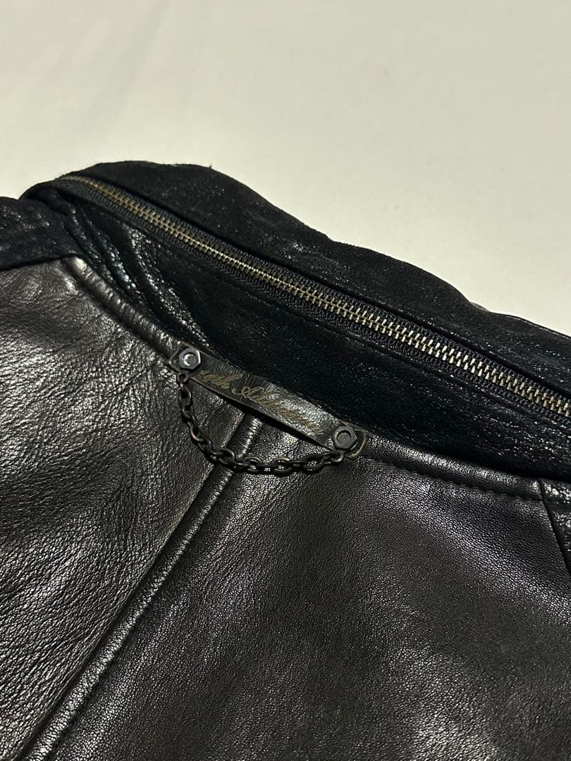 ジャケット・アウター 14th addiction coating leather jacket
