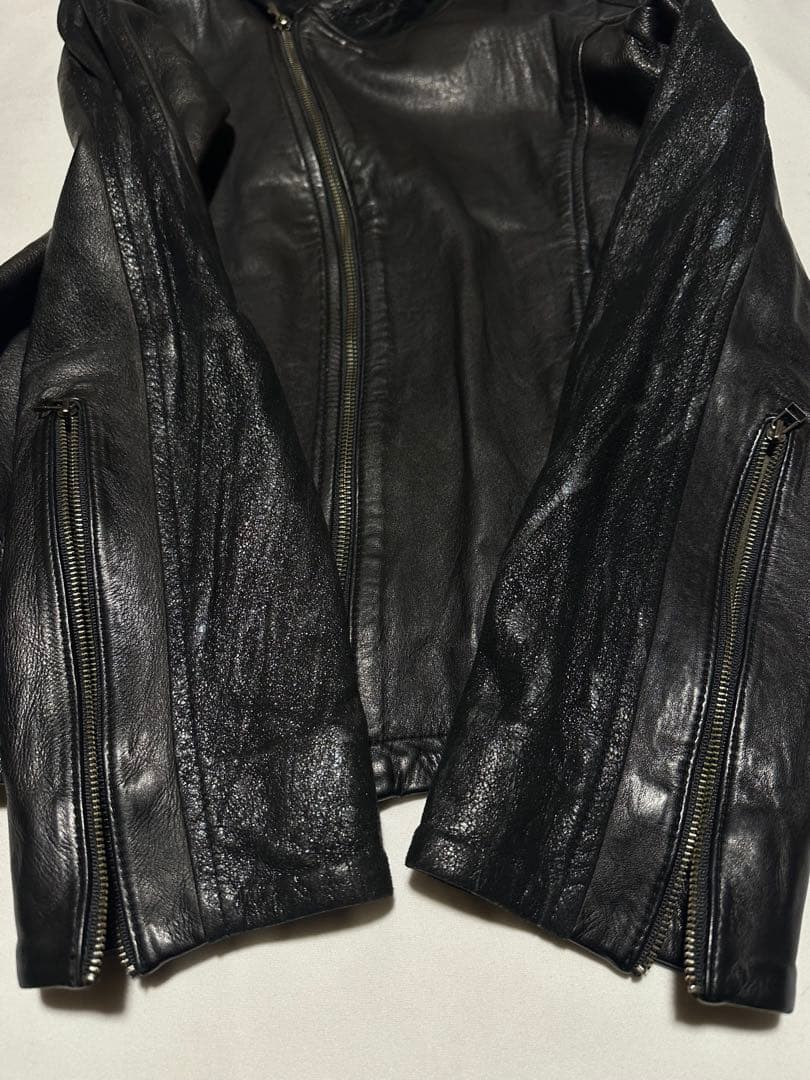 ジャケット・アウター 14th addiction coating leather jacket